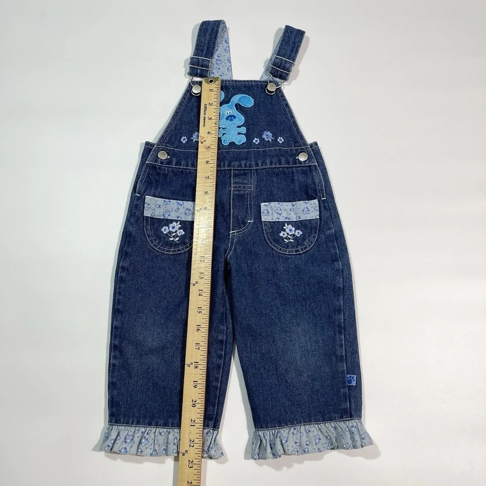 Vintage Blues‎ Clues Embroidered Denim Overalls Size 2T